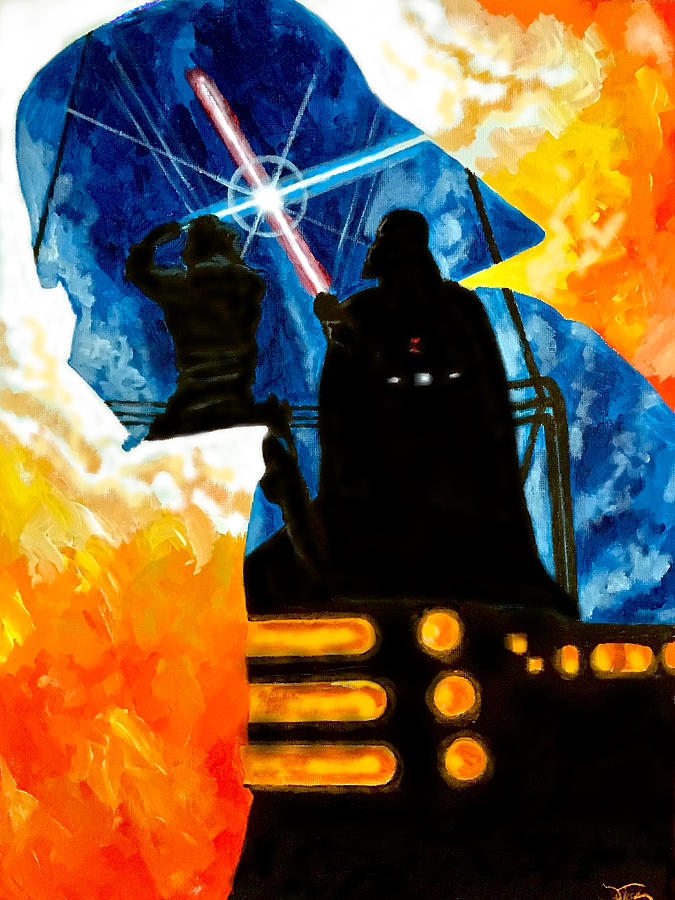 Vader Painting by Joel Tesch