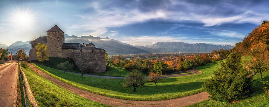 Vaduz Castle Panorama Photograph by Framing Places