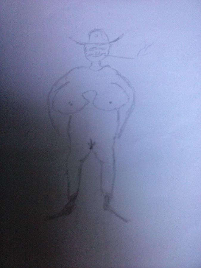 Vagina of ass cowboy without horse Drawing by Gilmar da Silva Paiva - Pixels