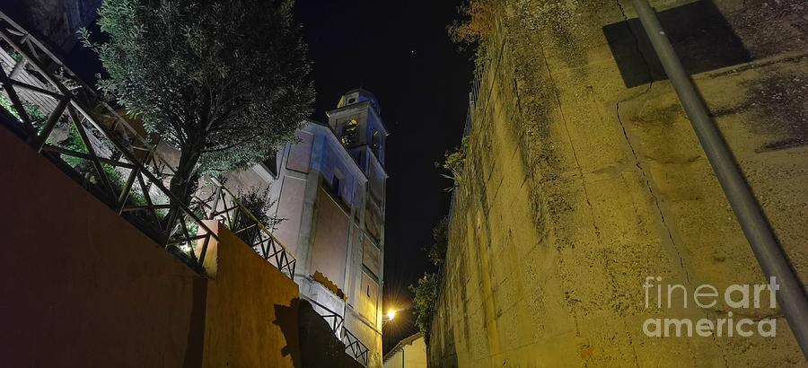 Vaglio Serra Church By Night Photograph