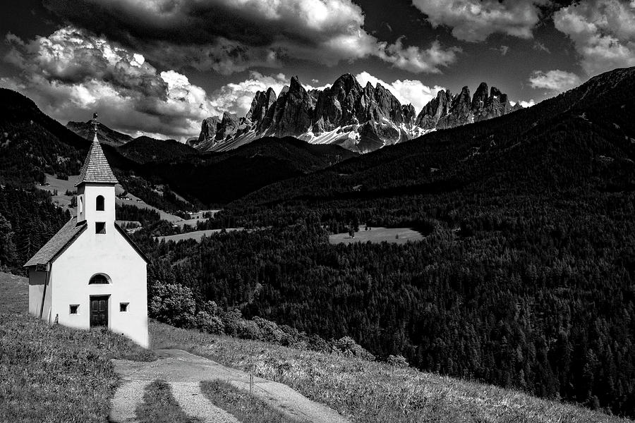 Val di Funes Family Chapel Photograph by Norma Brandsberg