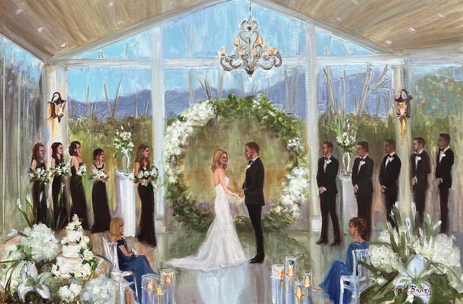 Valade Maguire Wedding Painting 2022 Painting by Ann Bailey