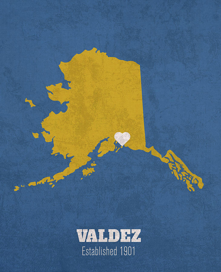 Valdez Alaska City Map Founded 1901 University Of Alaska Fairbanks Color Palette Design Turnpike 