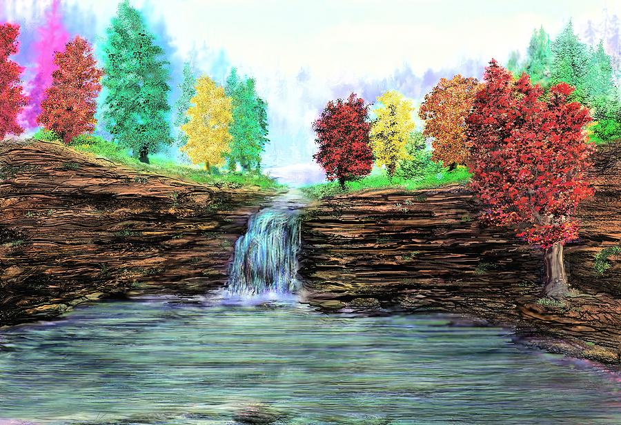 Vale Falls Digital Art by Robert Rearick
