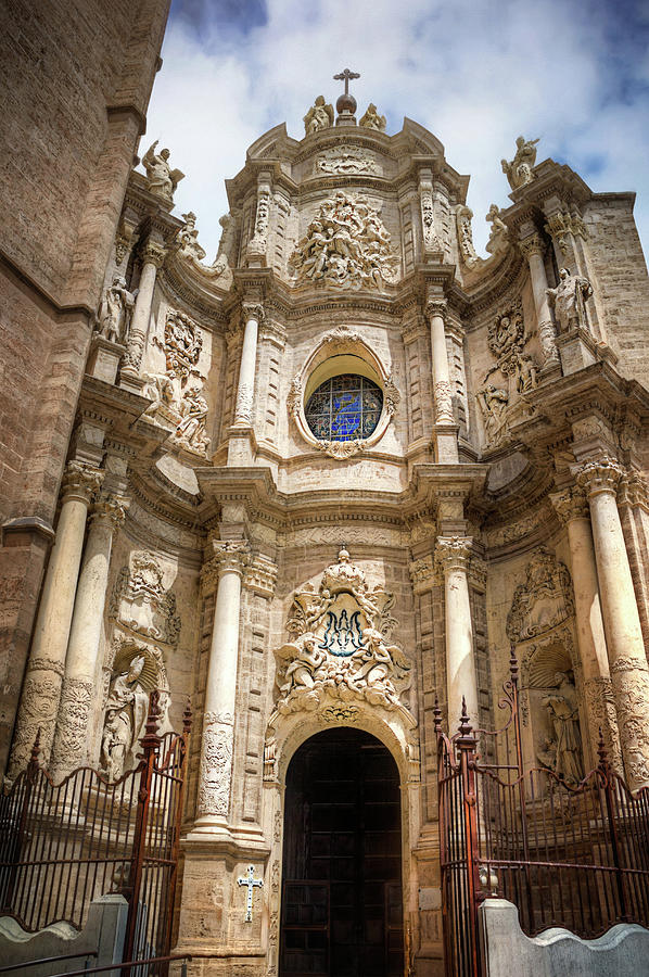 Valencia Cathedral Facade Photograph