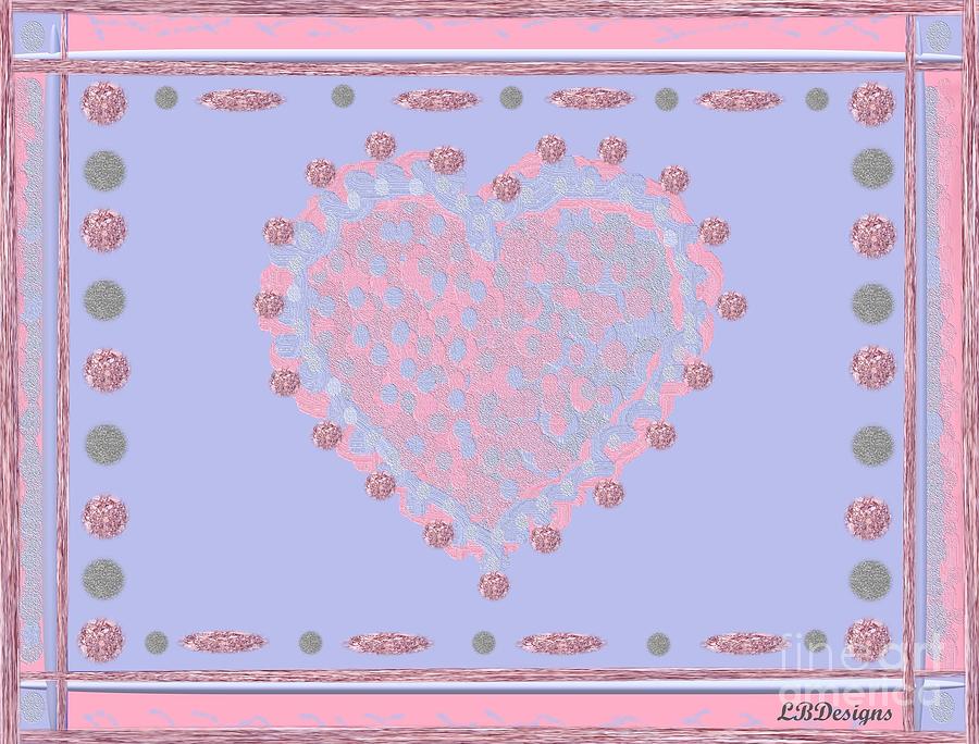 Valentina Heart Deco  Digital Art by LBDesigns