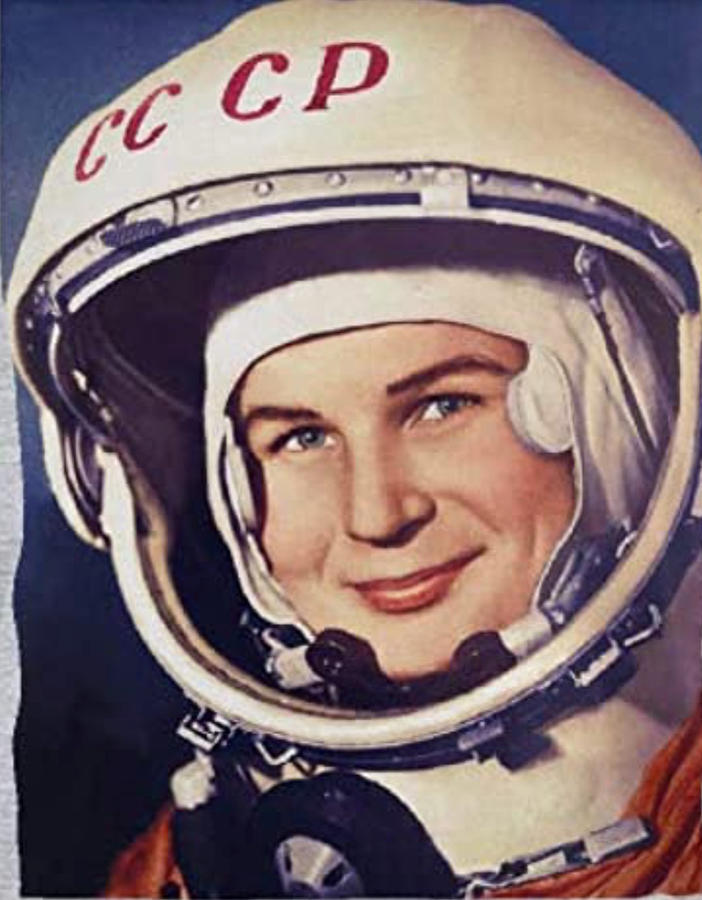Valentina Tereshkova First Woman Space Painting by Tony Rubino