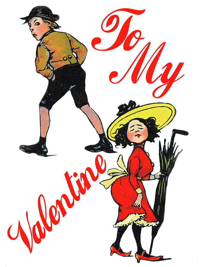 Vintage Digital Art - Valentine Breakup by Long Shot
