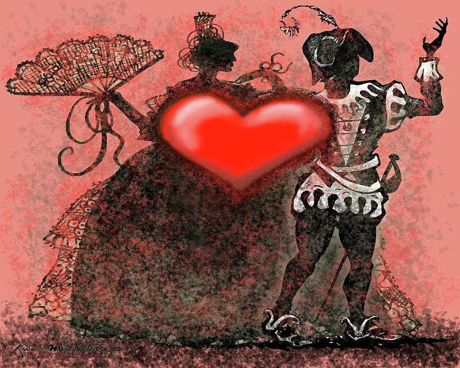 Valentine Dance Digital Art by Kevin Middleton