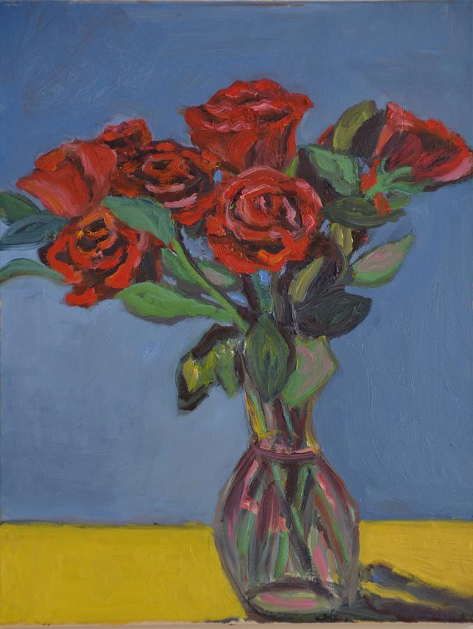 Valentine Flowers II Painting by Beth Riso