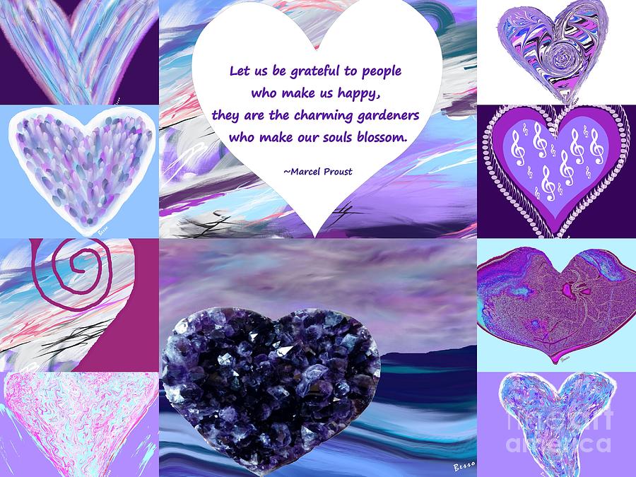Valentine Heart Collage Paintings Digital Art by Mars Besso