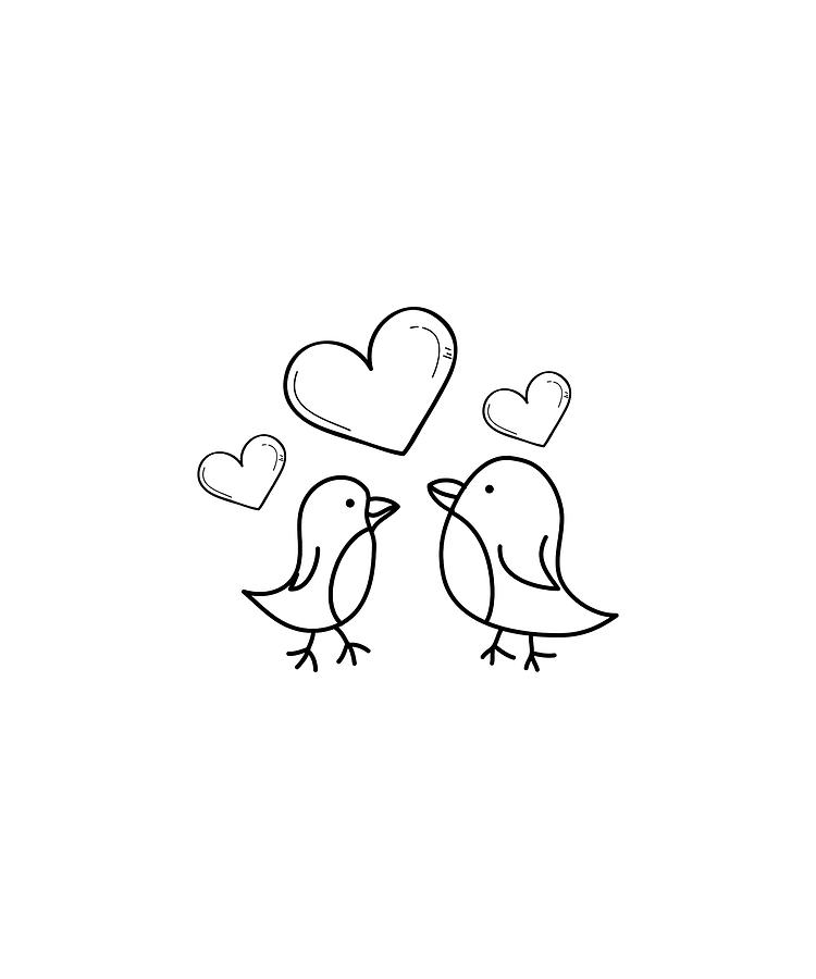 2,629 Lovebirds Drawing Images, Stock Photos, 3D objects, & Vectors |  Shutterstock