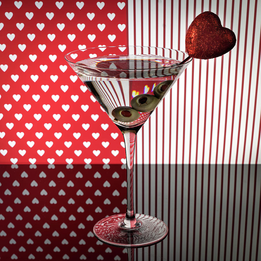 Valentines Day Martini Photograph
