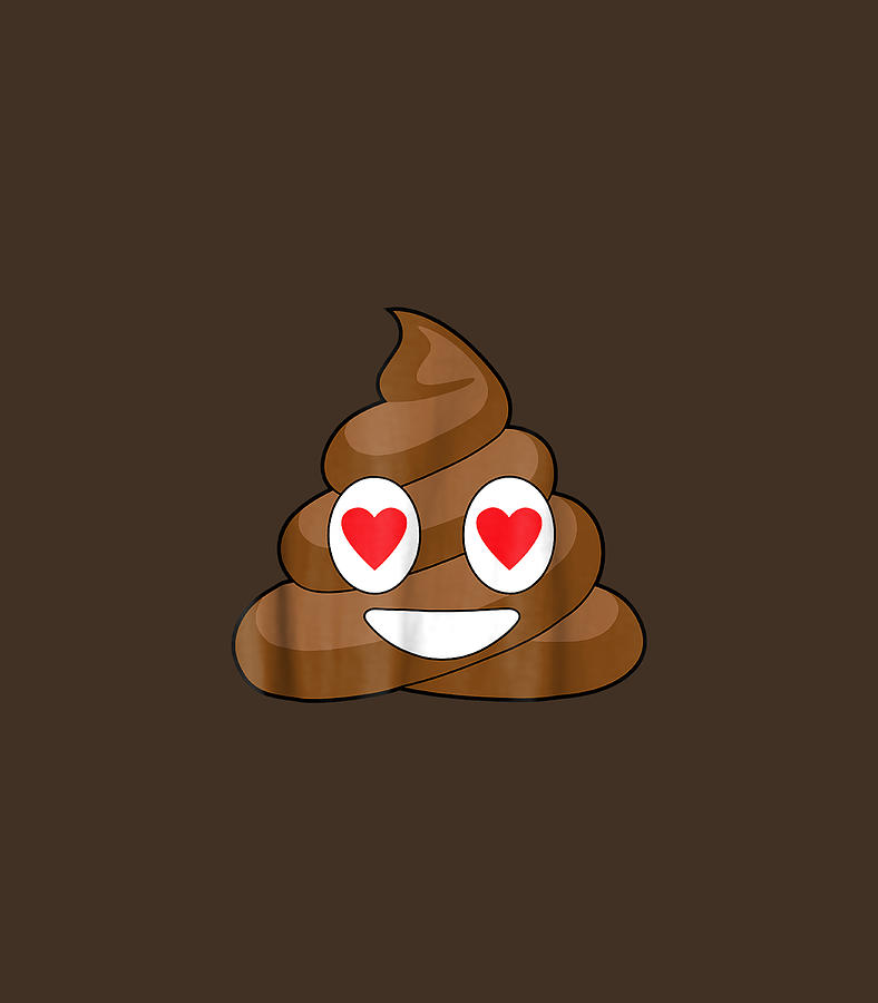 Valentines Day Poop Emoji Love Hearts Funny Digital Art by Kayleu Talit -  Pixels