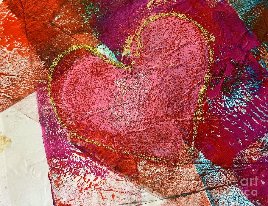 Valentines Day Series 4 Painting by Sherry Harradence