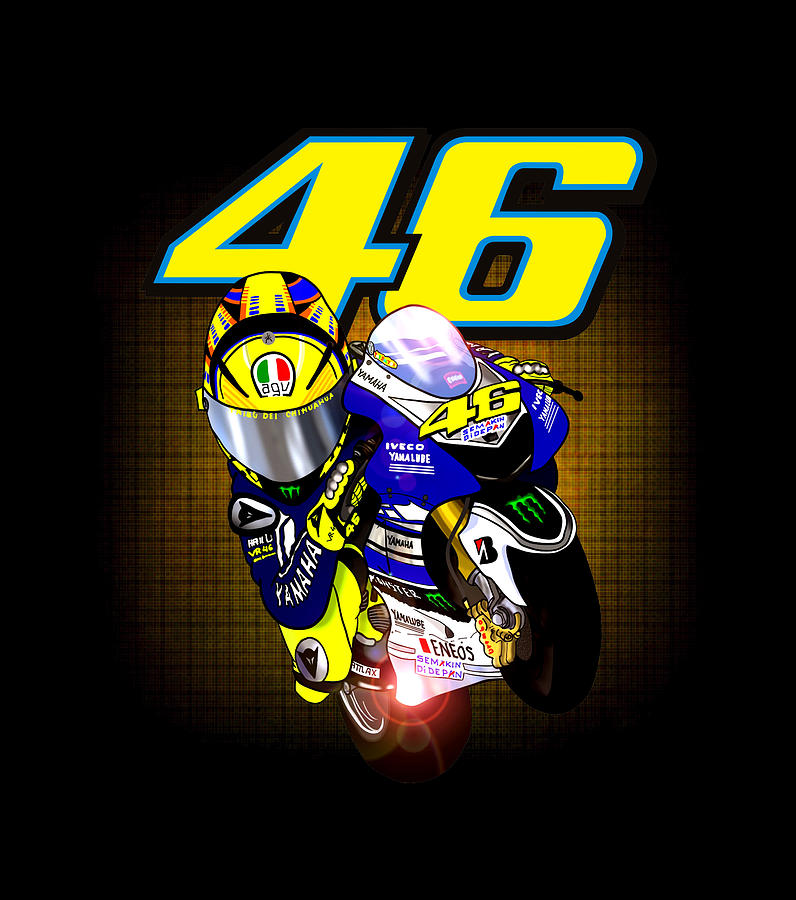 Valentino Rossi Digital Art by Micel Yoke - Pixels