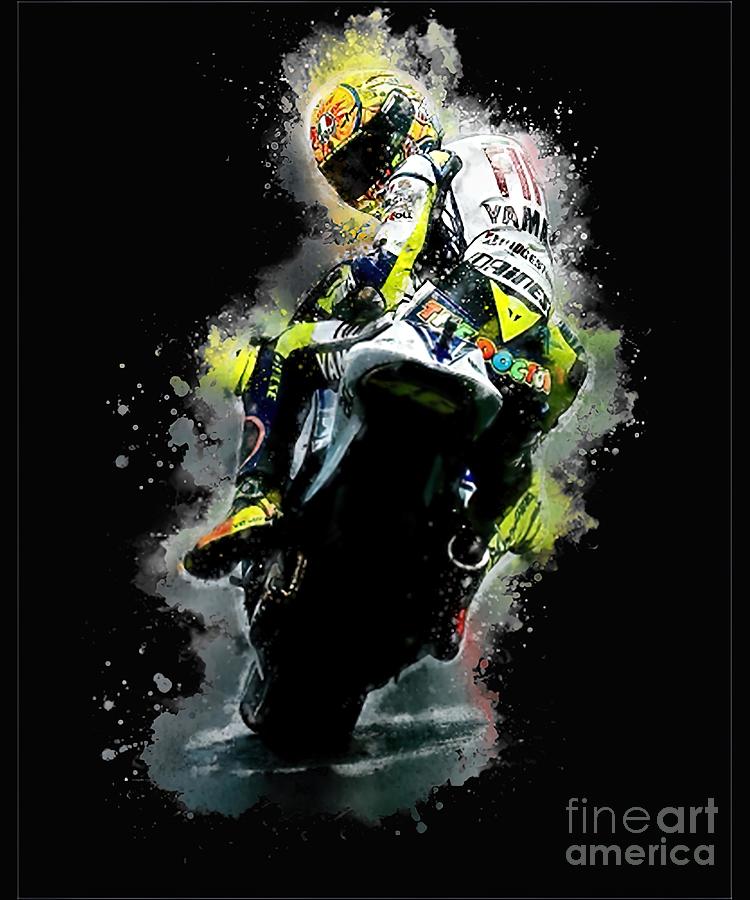 Valentino Rossi Perfect Gift gp gift Painting by Tina Maisie - Fine Art ...