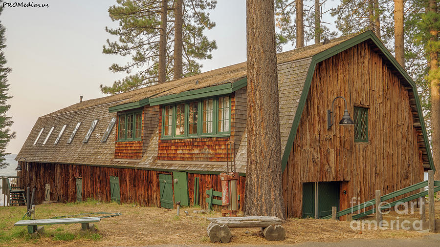 Valhalla boathouse, Camp Richardson, California, U.S.A., El Dorado National Forest Photograph by PROMedias US