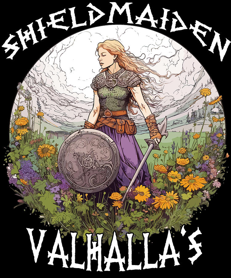 Maiden of Valhalla - The Gift for Shieldmaidens Digital Art by Benjamin  Burkert - Pixels