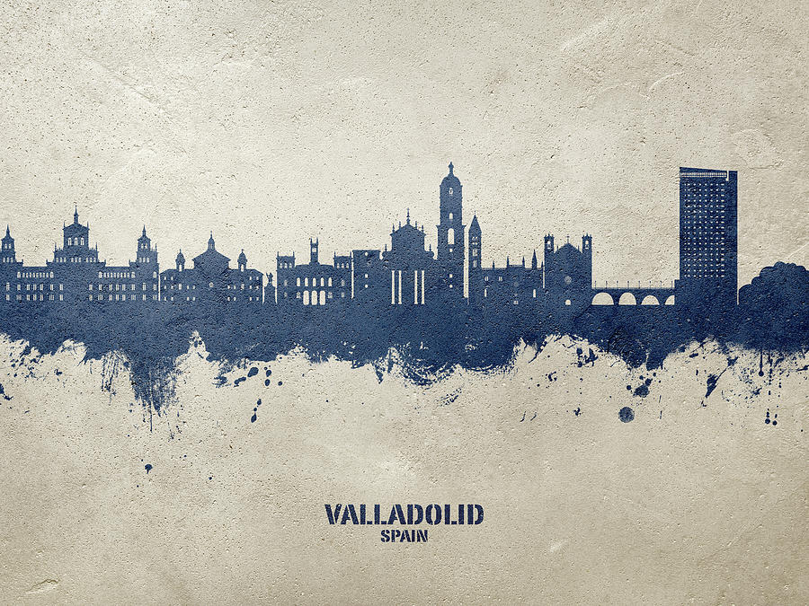 Valladolid Spain Skyline #31 Digital Art by Michael Tompsett