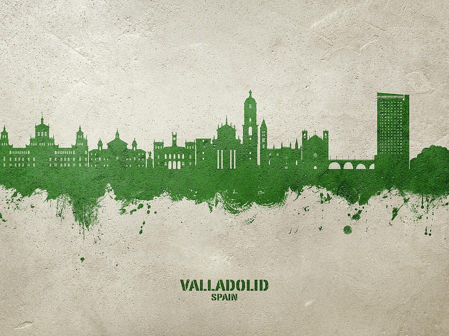 Valladolid Spain Skyline #32 Digital Art by Michael Tompsett