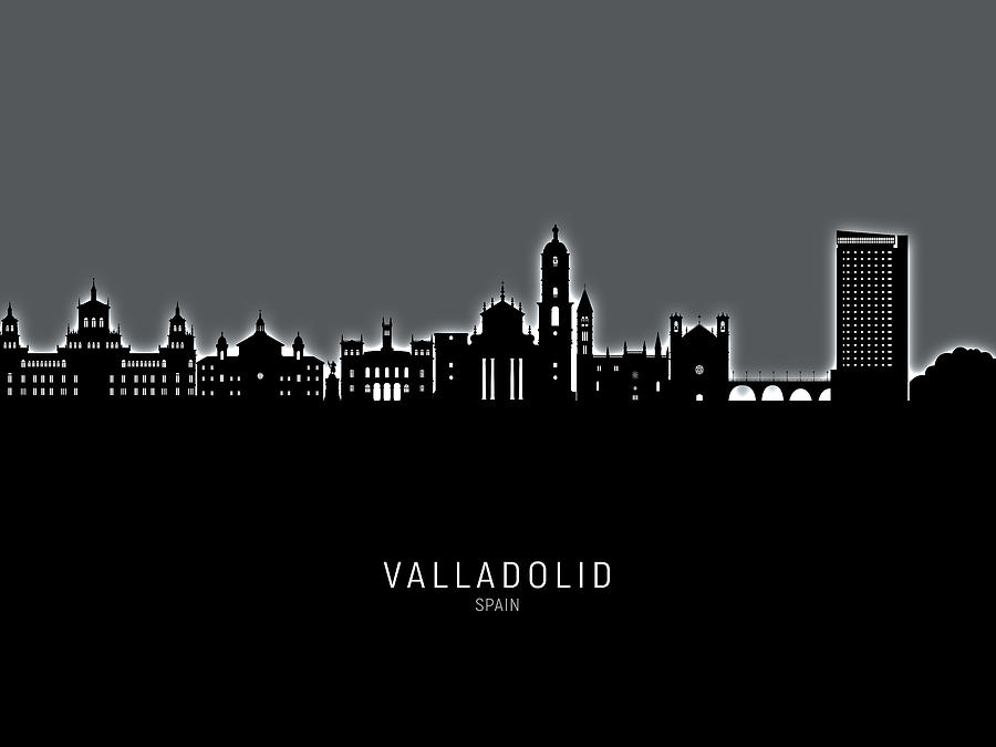 Valladolid Spain Skyline #34 Digital Art by Michael Tompsett