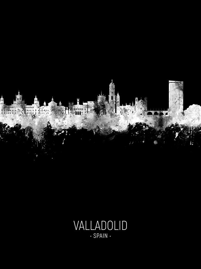 Valladolid Spain Skyline #47 Digital Art by Michael Tompsett