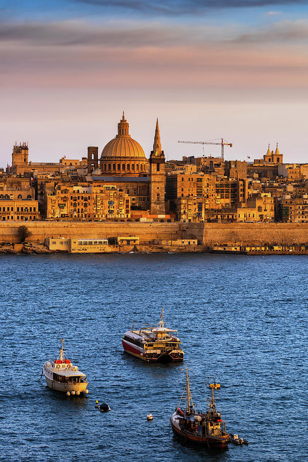 Valletta at Sunset in Malta Photograph by Artur Bogacki