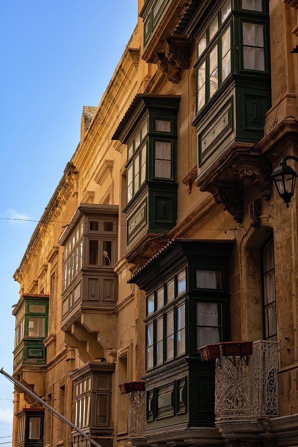 Valletta Houses With Traditional Maltese Balconies Photograph by Artur Bogacki