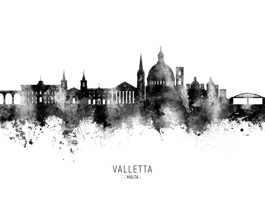 Valletta Malta Skyline #23 Digital Art by Michael Tompsett
