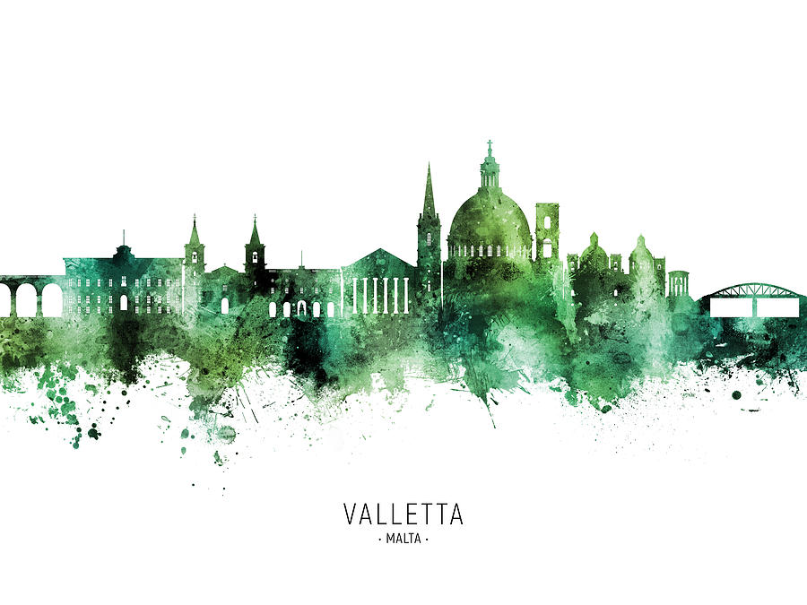 Valletta Malta Skyline #29 Digital Art by Michael Tompsett