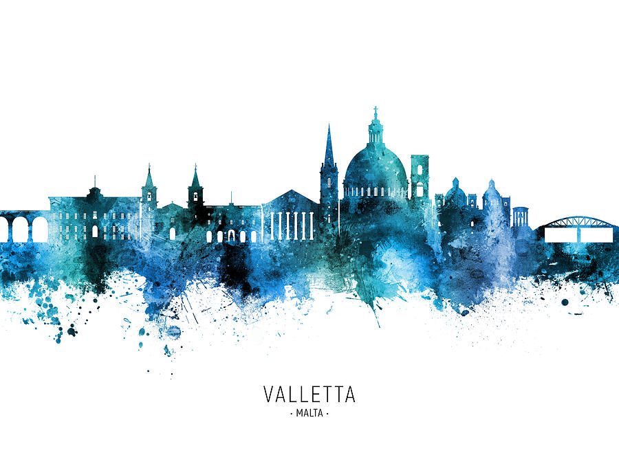 Valletta Malta Skyline #31 Digital Art by Michael Tompsett