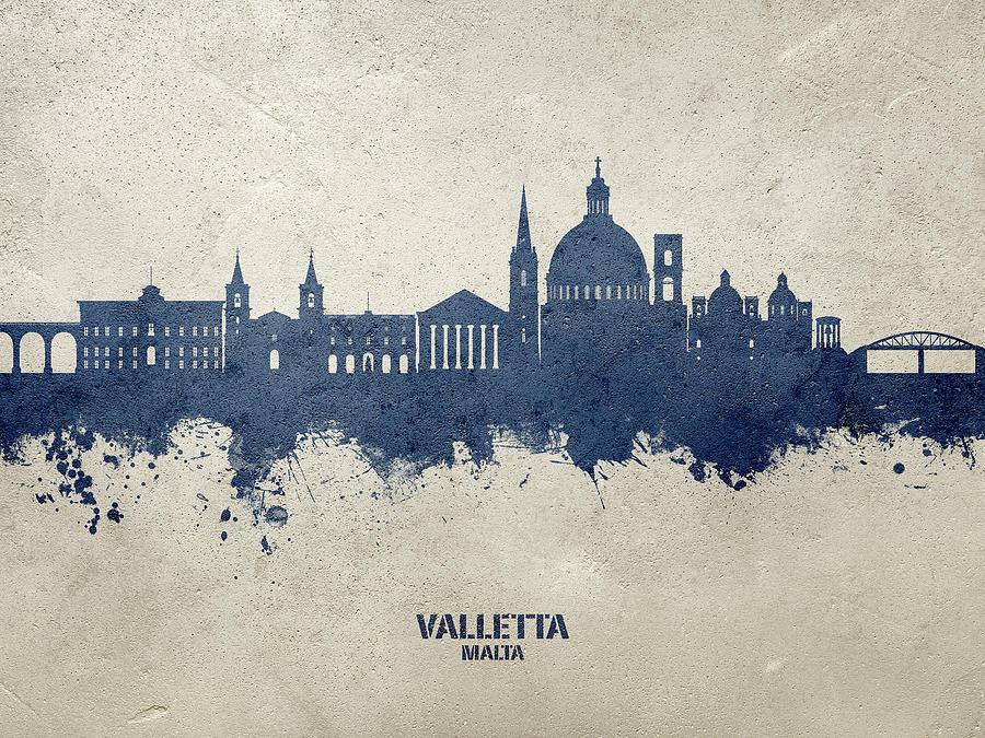 Valletta Malta Skyline #33 Digital Art by Michael Tompsett