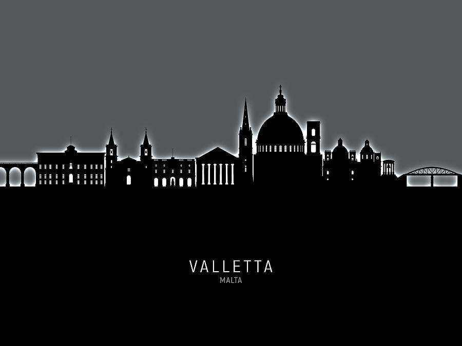 Valletta Malta Skyline #36 Digital Art by Michael Tompsett