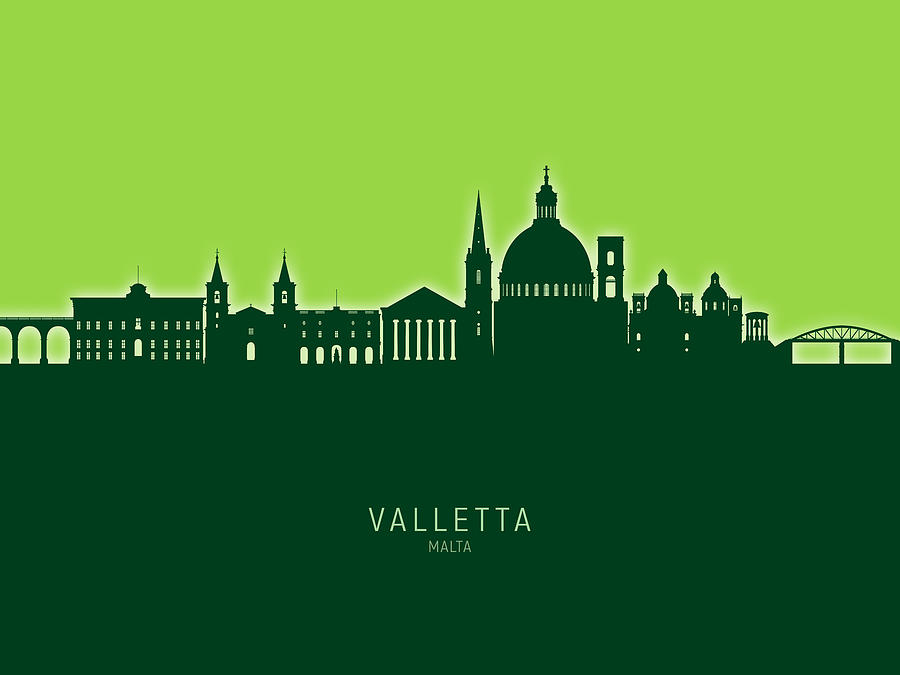 Valletta Malta Skyline #39 Digital Art by Michael Tompsett
