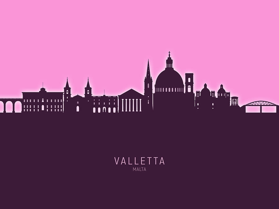 Valletta Malta Skyline #40 Digital Art by Michael Tompsett