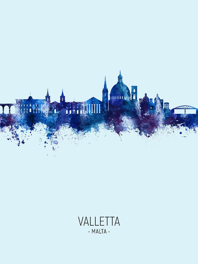 Valletta Malta Skyline #46 Digital Art by Michael Tompsett