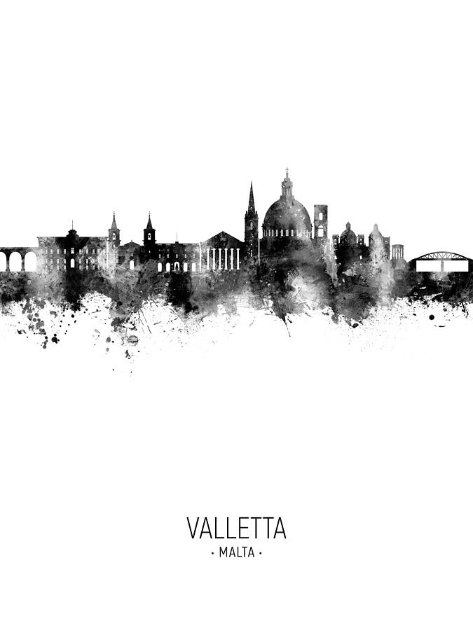 Valletta Malta Skyline #48 Digital Art by Michael Tompsett