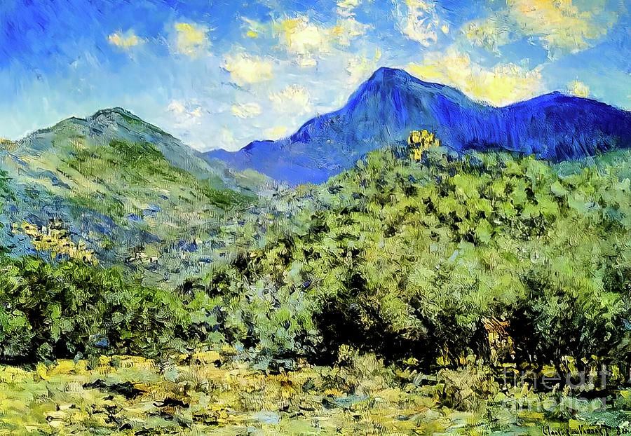 Valley Bouna Near Bordighera by Claude Monet 1884 Painting by Claude Monet