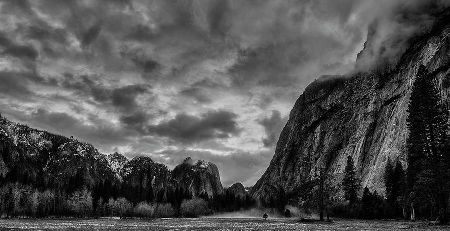 Valley Clouds on Yosemite Granite II Photograph by Jon Glaser