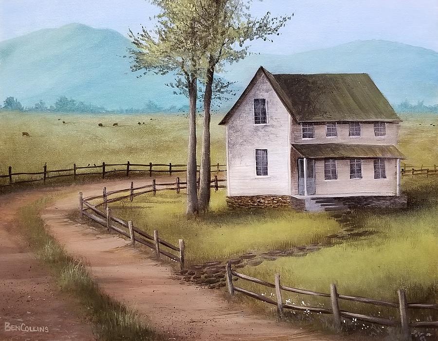 Valley Farmhouse Painting By Ben Collins Fine Art America   Valley Farmhouse Ben Collins 