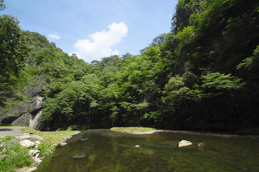 valley Geibi in Ichinoseki ,Iwate Photograph by Yankane