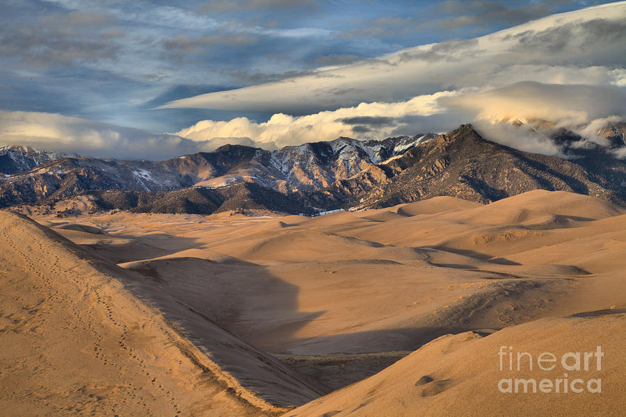 Valley In The Great Sand Dunes Photograph by Adam Jewell