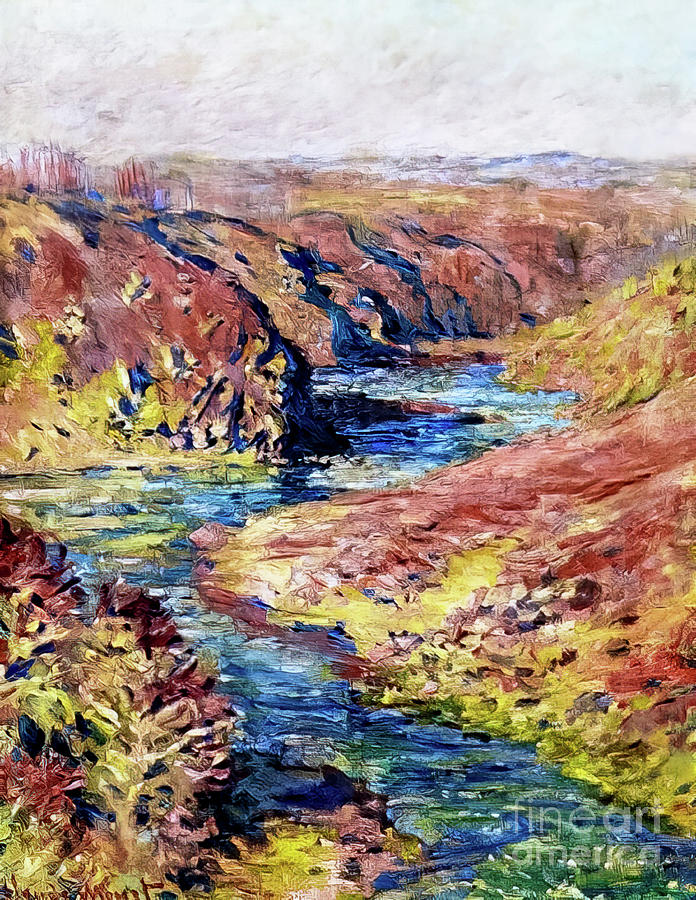 Valley of Creuse at Fresselines by Claude Monet 1889 Painting by Claude Monet