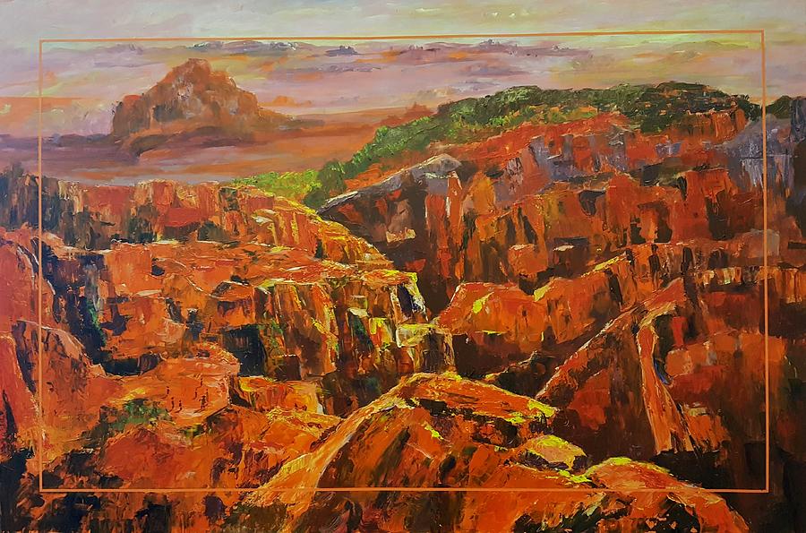Valley of Fire         2020.6 Painting by Cheryl Nancy Ann Gordon