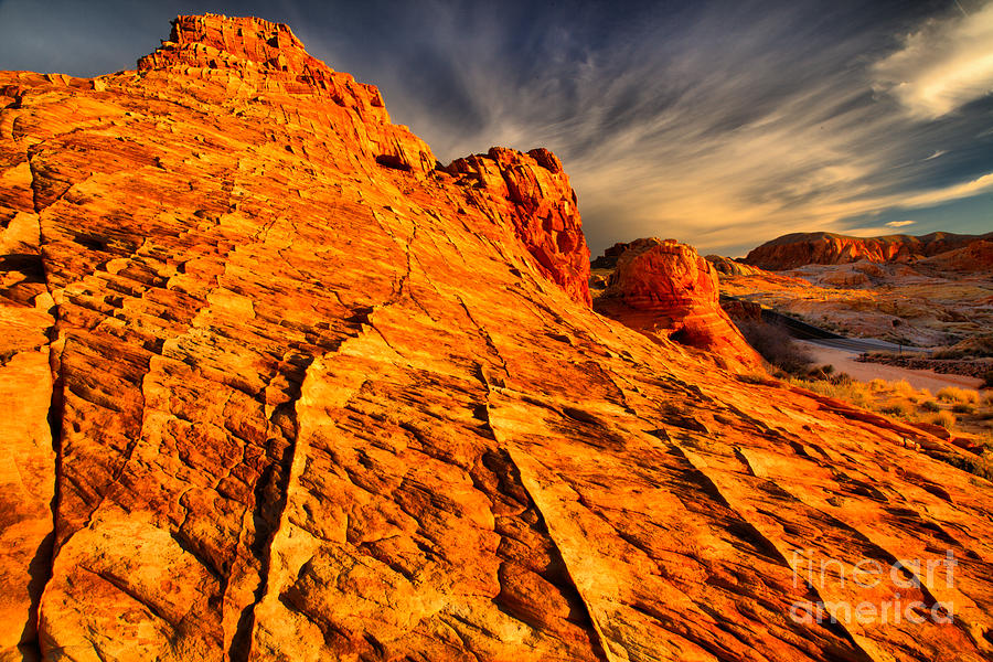 Valley Of Fire Butte Photograph by Adam Jewell