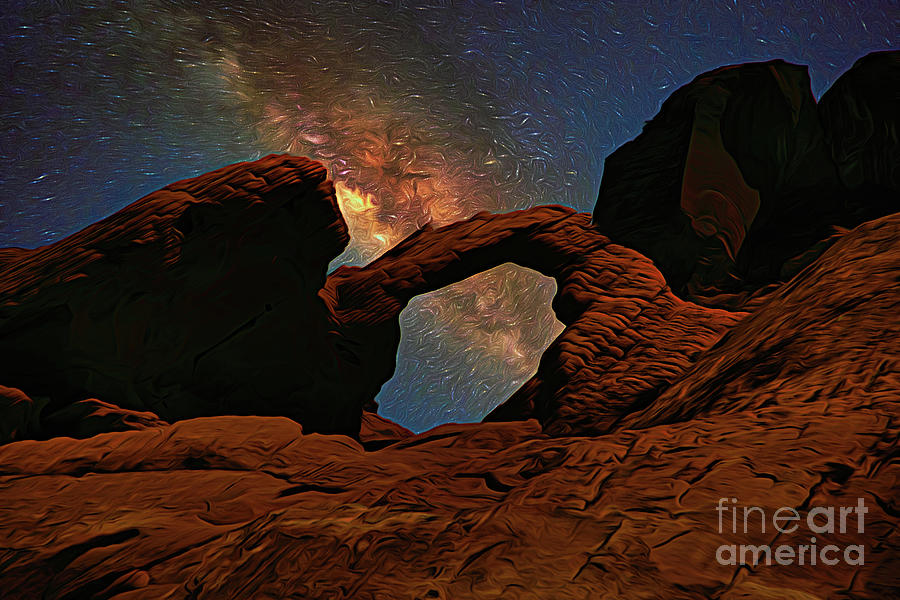 Nature Photograph - Valley of Fire Creative Series Nevada  by Chuck Kuhn