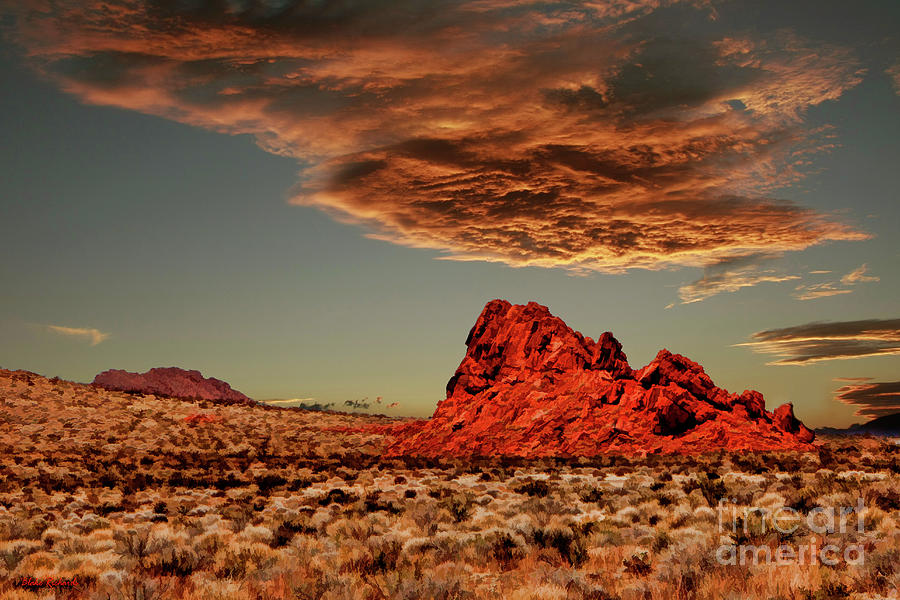 Valley Of Fire Giant Red Rock Past Entrance  Photograph by Blake Richards