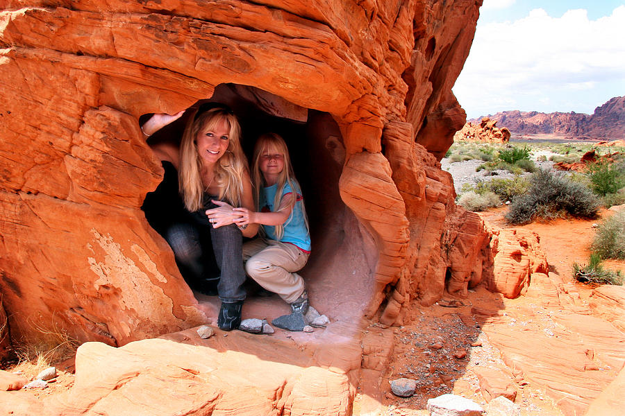 Valley Of Fire Girls Photograph by Stephanie Sawyer