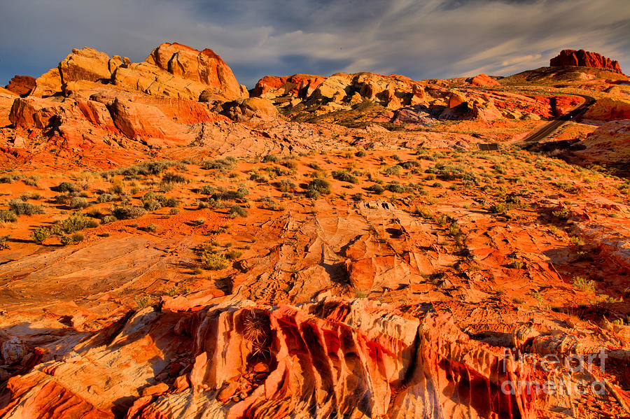 Valley Of Fire Landscape Photograph by Adam Jewell